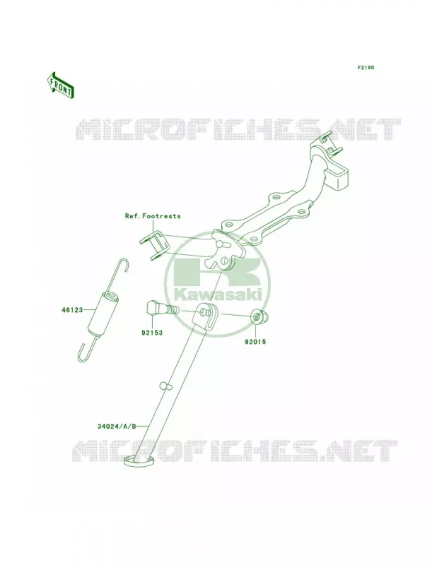 Stands Kawasaki MOTOS 110 2002 KLX110  KLX110-A1