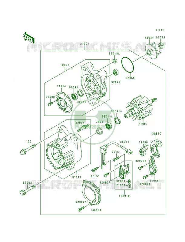 Generator Kawasaki MOTOS 900 1995 Ninja ZX-9R  ZX900-B2