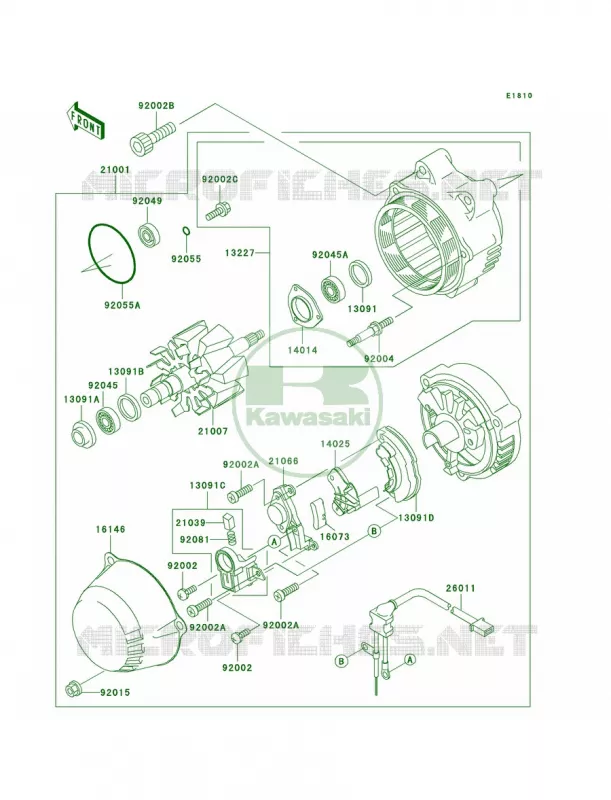 Generator Kawasaki MOTOS 1100 1994 Ninja ZX-11  ZX1100-D2