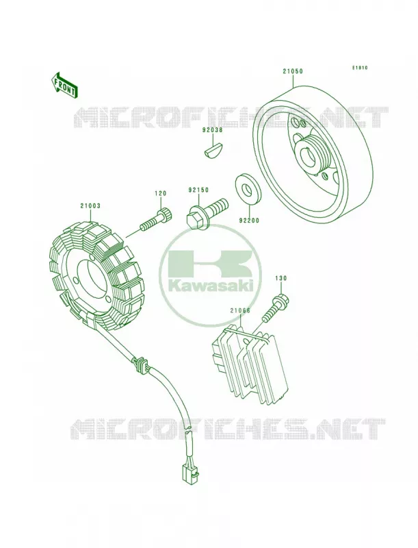 Generator Kawasaki MOTOS 600 1994 Ninja ZX-6  ZX600-E2