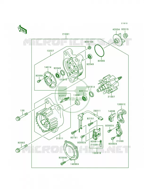 Generator Kawasaki MOTOS 900 1994 Ninja ZX-9R  ZX900-B1