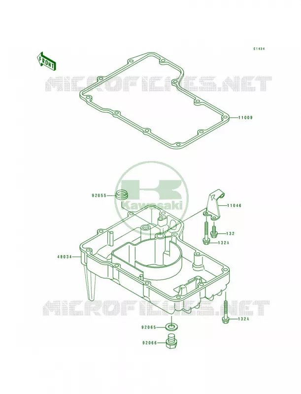Oil Pan Kawasaki MOTOS 600 1993 Ninja ZX-6  ZX600-D4