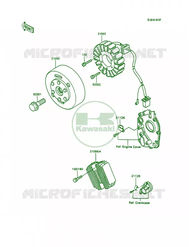 Generator Kawasaki MOTOS 600 1992 Ninja 600R  ZX600-C5