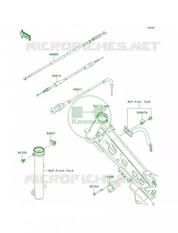Cables Kawasaki MOTOS 110 2013 KLX110  KLX110CDF