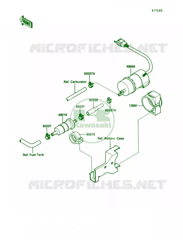 Fuel Pump Kawasaki MOTOS 1000 1990 Ninja ZX-10  ZX1000-B3