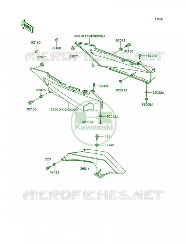 Side CoverChain Case Kawasaki MOTOS 1100 1990 Ninja ZX-11  ZX1100-C1