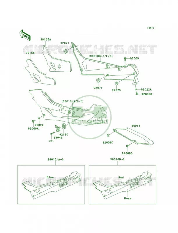 Side CoverChain Case Kawasaki MOTOS 600 1990 Ninja ZX-6  ZX600-D1