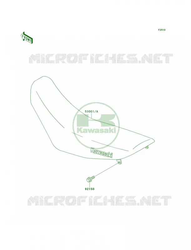 Seat Kawasaki MOTOS 220 2001 KDX220R  KDX220-A8