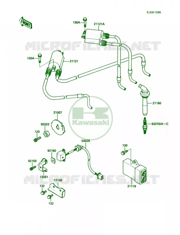 Ignition System Kawasaki MOTOS 1000 1989 Ninja ZX-10  ZX1000-B2