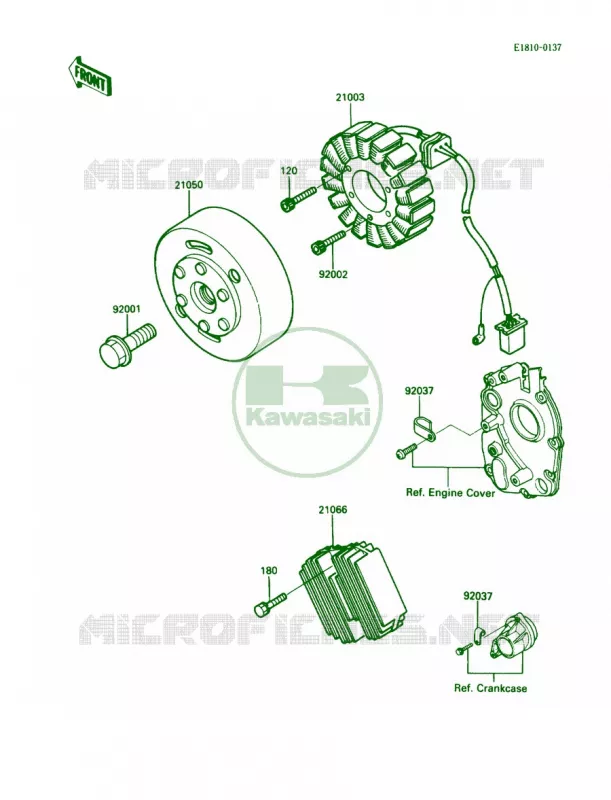 Generator Kawasaki MOTOS 600 1988 Ninja 600R  ZX600-C1