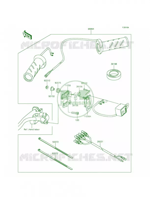 AccessoryGrip Heater Kawasaki MOTOS 1000 2015 Ninja 1000 ABS  ZX1000MFF