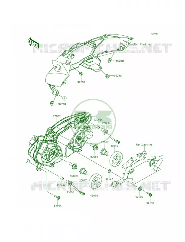 Headlights Kawasaki MOTOS 650 2015 Ninja 650 ABS  EX650FFF
