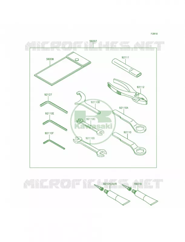 Owner's Tools Kawasaki MOTOS 650 2015 Ninja 650 ABS  EX650FFF