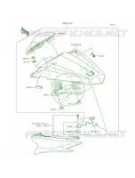 AccessorySingle Seat Cover voor Kawasaki Ninja 300 ABS 2015