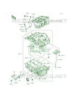 Crankcase voor Kawasaki Ninja 300 ABS 2015