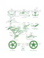 DecalsGrayBFFA voor Kawasaki Ninja 300 ABS 2015