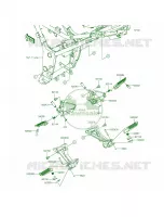 Footrests voor Kawasaki Ninja 300 ABS 2015