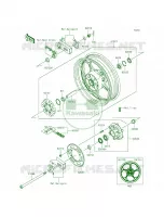 Rear WheelChain voor Kawasaki Ninja 300 ABS 2015