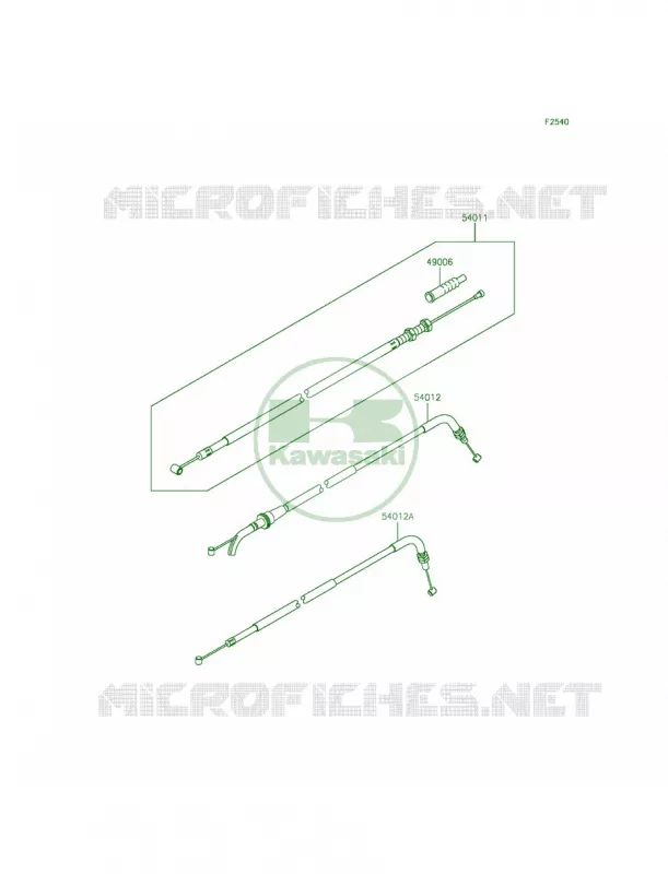 Cables Kawasaki MOTOS 300 2015 Ninja 300 SE  EX300AFFA