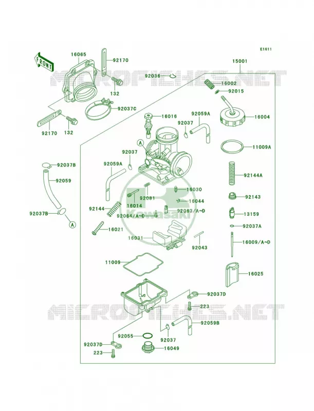 Carburetor Kawasaki MOTOS 200 2000 KDX200  KDX200-H6