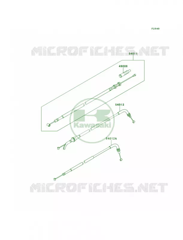 Cables Kawasaki MOTOS 300 2014 Ninja 300 ABS  EX300BEF