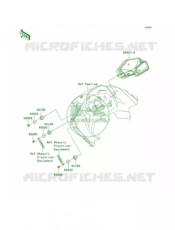 Meters Kawasaki MOTOS 300 2014 Ninja 300 ABS  EX300BEF