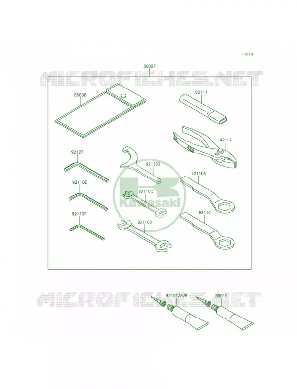 Owner's Tools Kawasaki MOTOS 650 2014 Ninja 650  EX650EEF