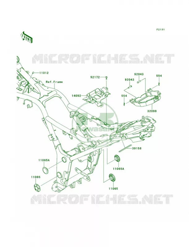 Frame Fittings Kawasaki MOTOS 300 2014 Ninja 300  EX300AES
