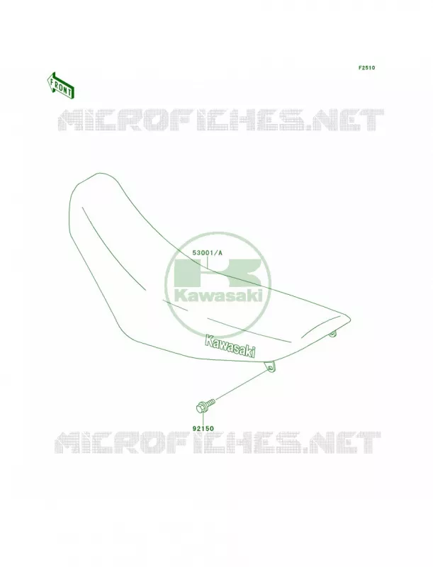 Seat Kawasaki MOTOS 220 2000 KDX220R  KDX220-A7