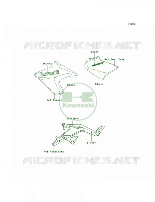 DecalsC.L.GreenEDS Kawasaki MOTOS 650 2014 ER-6n  ER650EEF