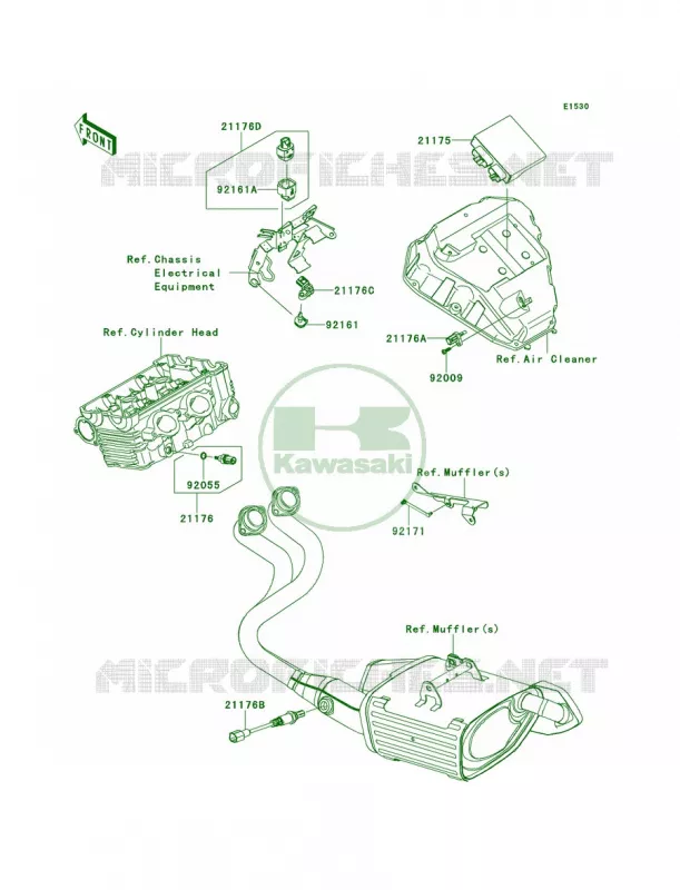 Fuel Injection Kawasaki MOTOS 650 2014 ER-6n  ER650EEF