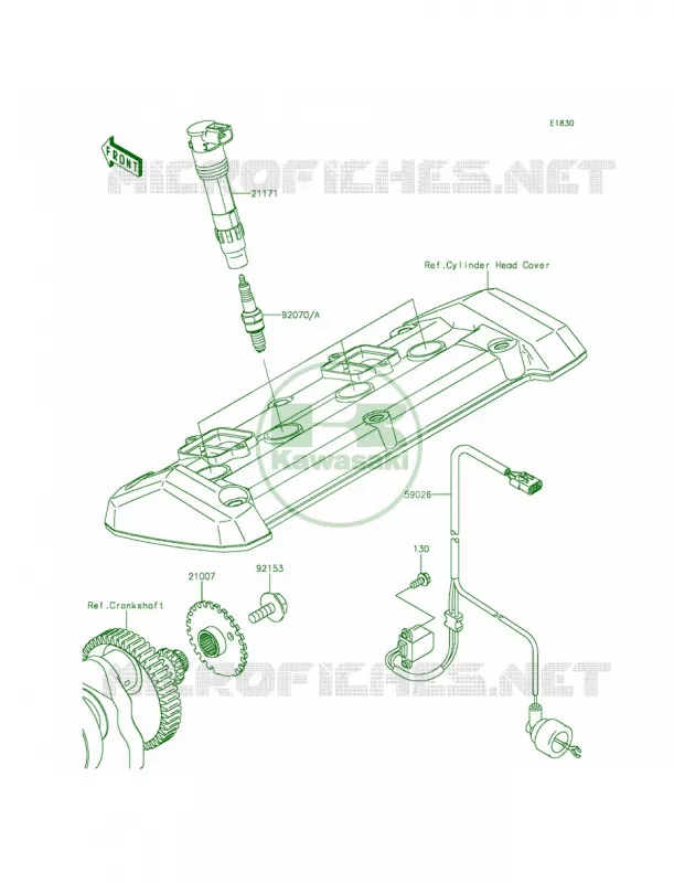 Ignition System Kawasaki MOTOS 800 2014 ZR800  ZR800AEF