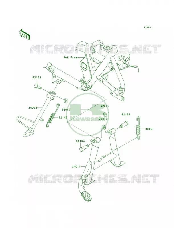 Stands Kawasaki MOTOS 800 2013 W800   EJ800ADF