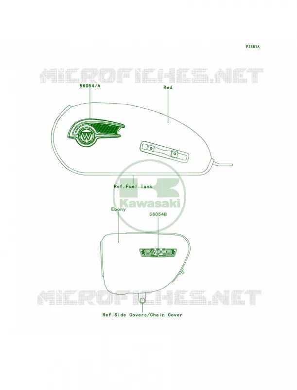 DecalsRedADFA Kawasaki MOTOS 800 2013 W800   EJ800ADFA
