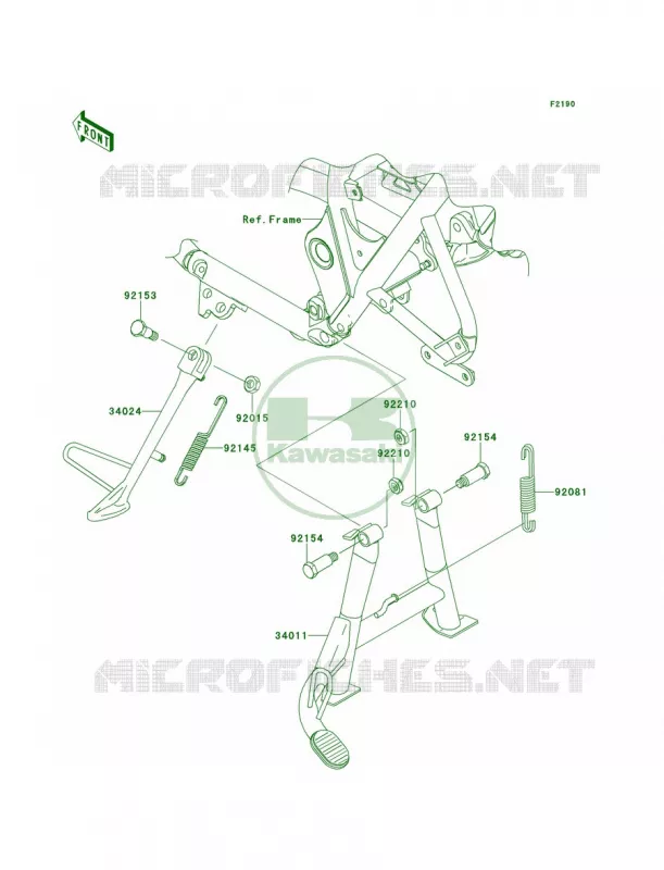 Stands Kawasaki MOTOS 800 2013 W800   EJ800ADFA