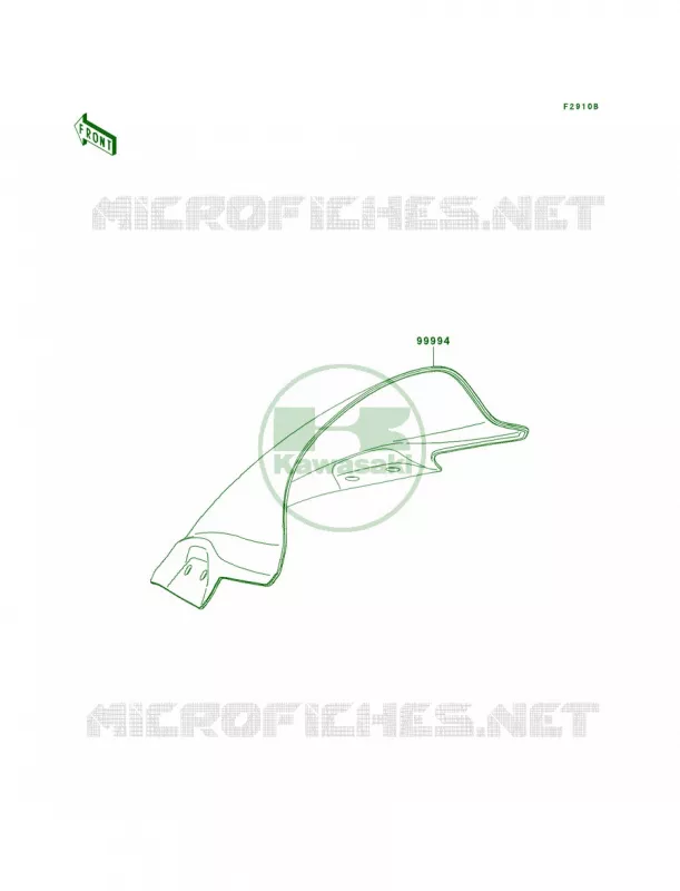 AccessoryWindshield Kawasaki MOTOS 300 2013 Ninja 300   EX300BDFA