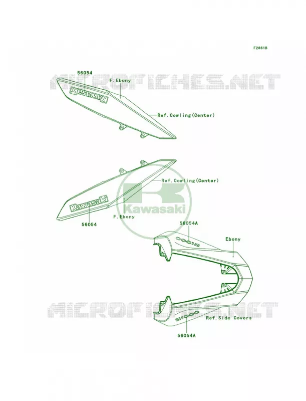 DecalsEbonyDBFCAUS Kawasaki MOTOS 1000 2013 Z1000   ZR1000DDF