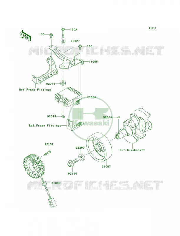Generator Kawasaki MOTOS 1000 2013 Z1000   ZR1000DDF