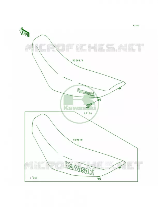 Seat Kawasaki MOTOS 200 1999 KDX200  KDX200-H5