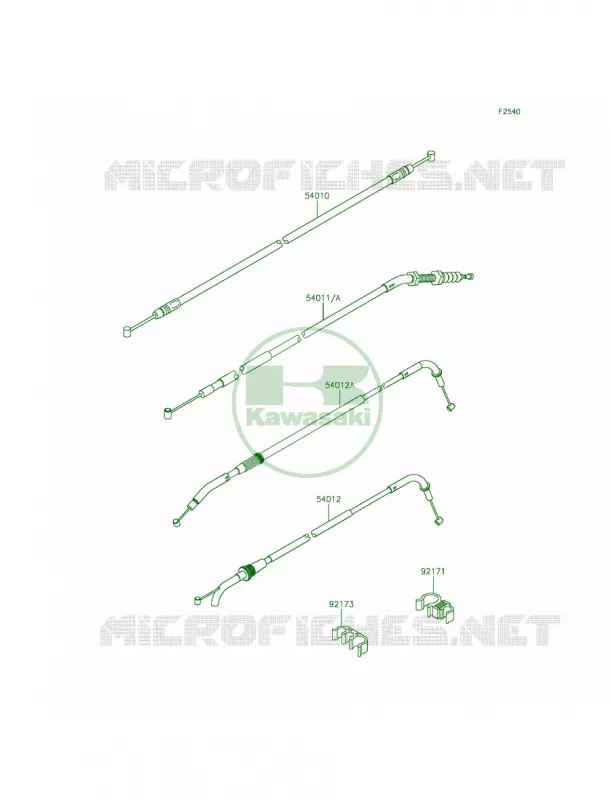 Cables Kawasaki MOTOS 800 2013 ZR800   ZR800ADS