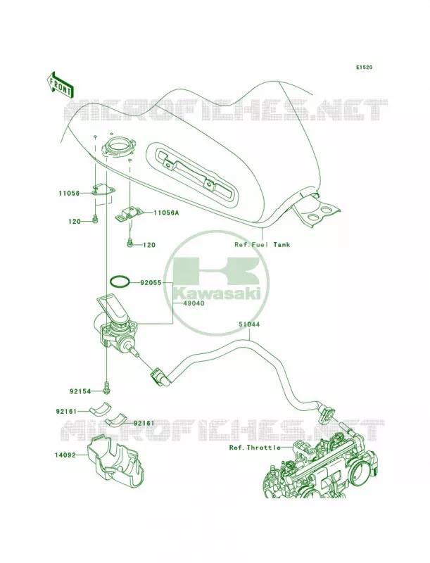 Fuel Pump Kawasaki MOTOS 800 2012 W800   EJ800ACF