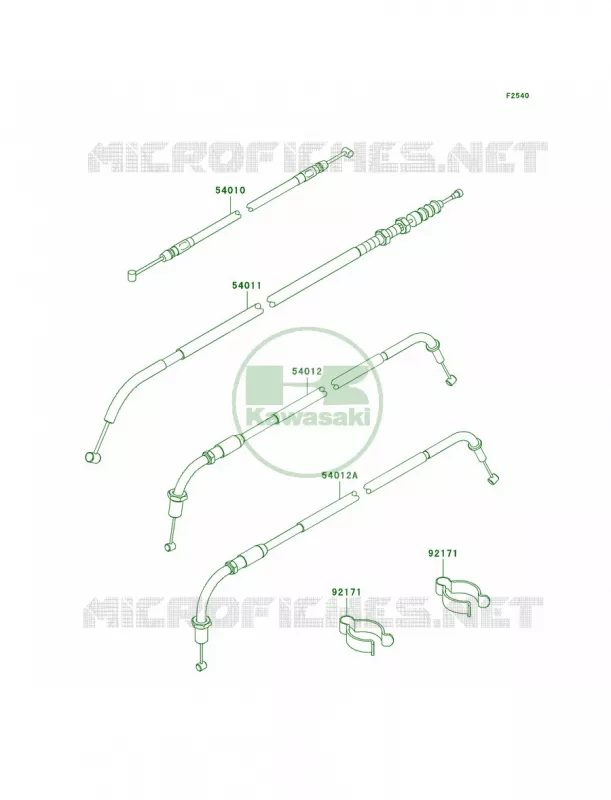 Cables Kawasaki MOTOS 800 2012 W800   EJ800ACFA