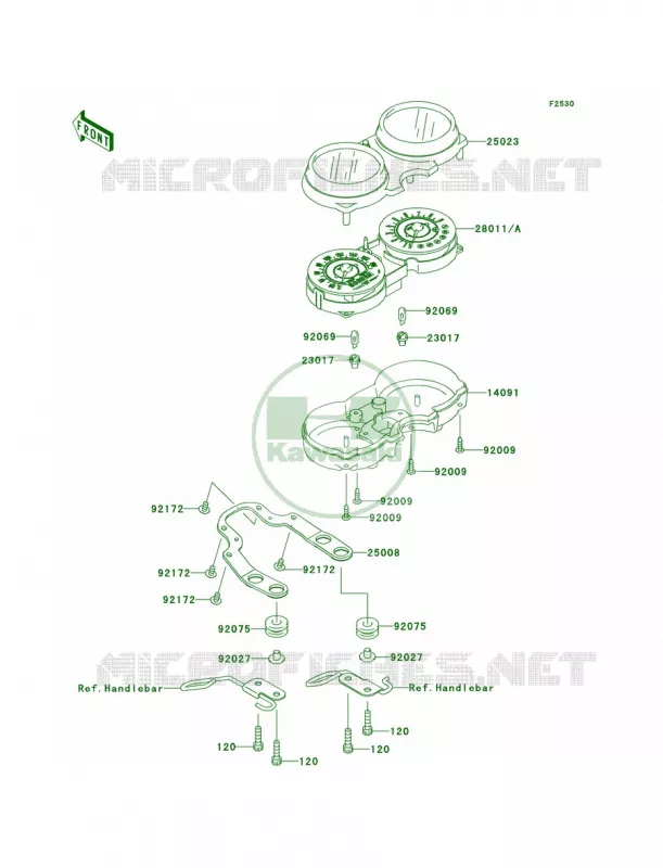 Meters Kawasaki MOTOS 800 2012 W800   EJ800ACFA