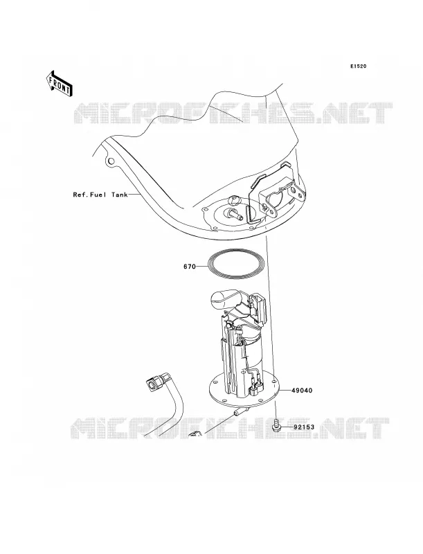 Fuel Pump Kawasaki MOTOS 1000 2011 Ninja 1000  ZX1000GBF