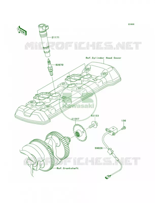 Ignition System Kawasaki MOTOS 1000 2011 Z1000  ZR1000DBF