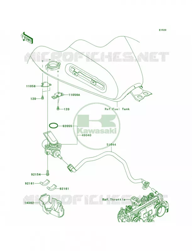 Fuel Pump Kawasaki MOTOS 800 2011 W800  EJ800ABF