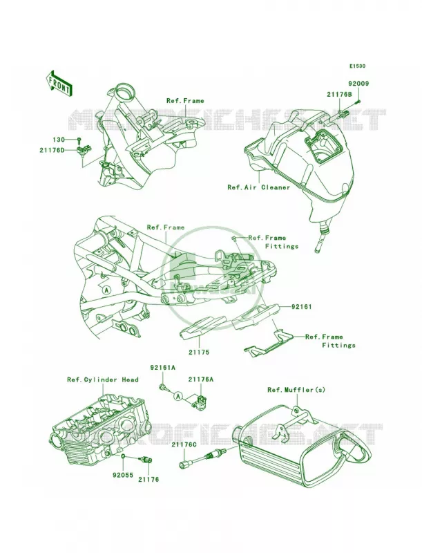 Fuel Injection Kawasaki MOTOS 650 2010 ER-6n   ER650CAF