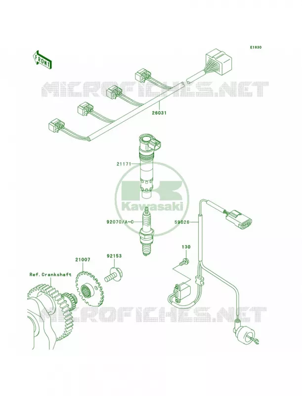 Ignition System Kawasaki MOTOS 750 2010 Z750   ZR750LAF