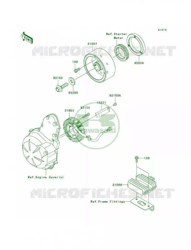 Generator Kawasaki MOTOS 650 2009 ER-6n   ER650C9F