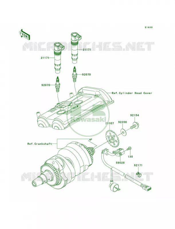 Ignition System Kawasaki MOTOS 650 2009 ER-6n   ER650C9F